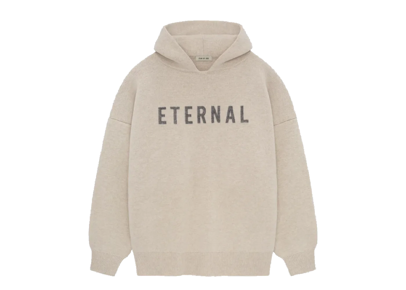 Fear Of God Eternal Merino Knit Hoodie Heither Beige