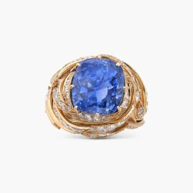 Sterlé Sapphire and Diamond Ring